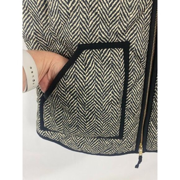 J Crew Excursion Puffer Down Herringbone Vest Women's Small. - Picture 6 of 11